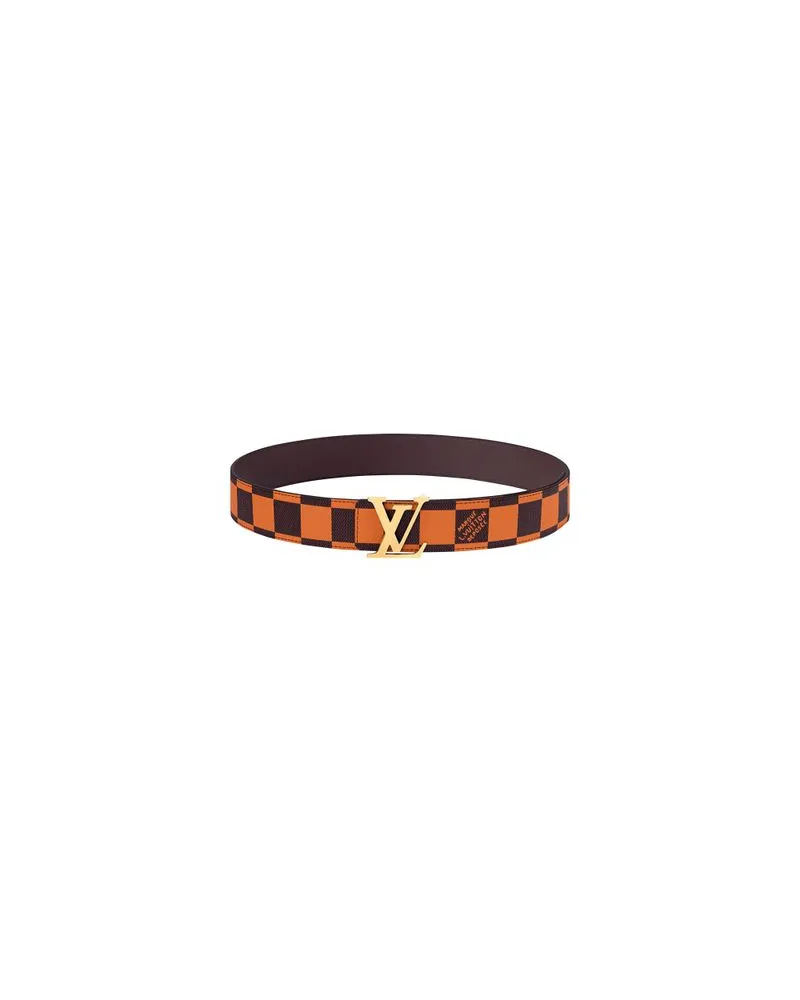 Louis Vuitton LV Initiales 40mm Reversible Belt Orange