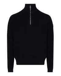 Moncler Pullover mit halbem Reißverschluss Navy