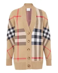 Burberry Karierter Cardigan Beige