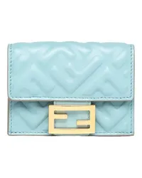 Fendi Micro-Trifold-Portemonnaie Baguette Blue