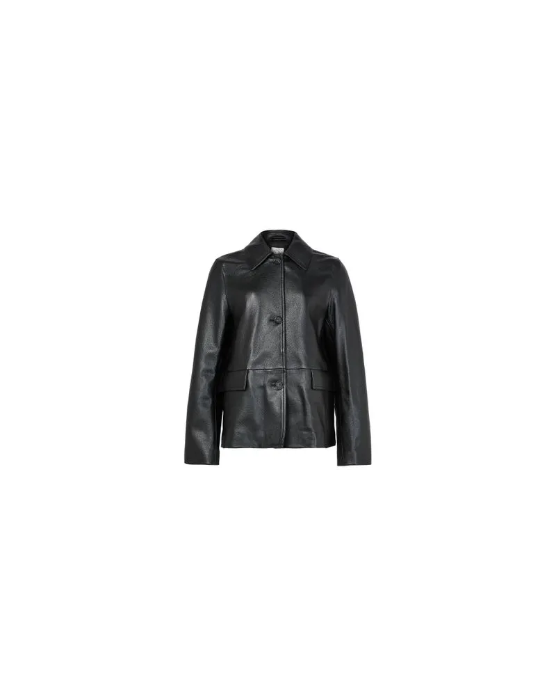 Totême Lederjacke Black