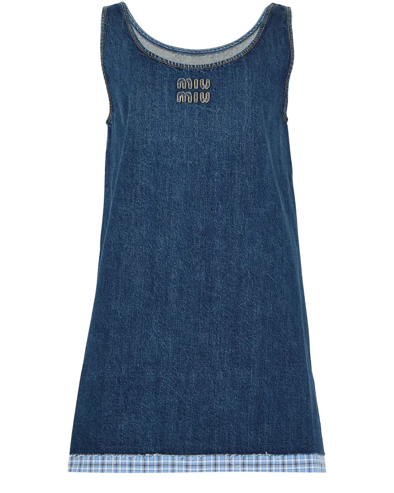 Miu Miu Kurzes Kleid aus Denim 