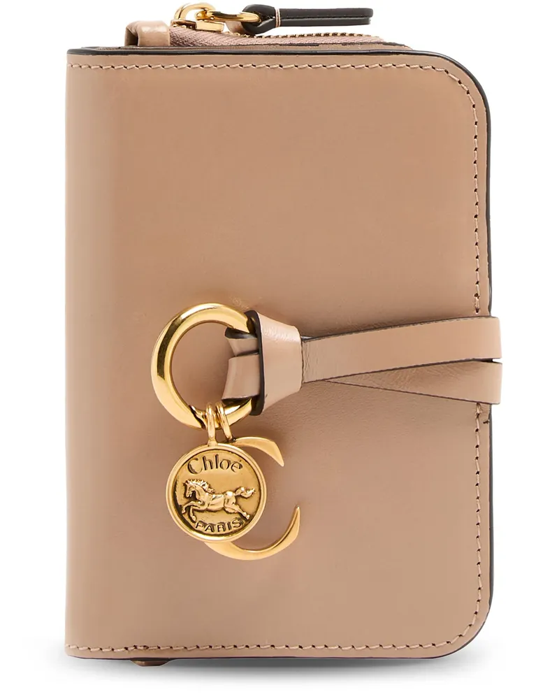 Chloé Brieftasche Alphabet Beige
