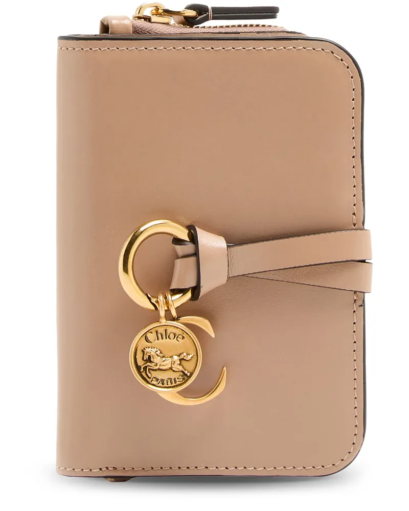 Chloé Brieftasche Alphabet Beige