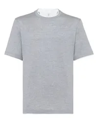 Brunello Cucinelli T-Shirt Kurzarm Grey