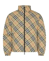 Burberry Daunenjacke im Check-Karomuster Beige