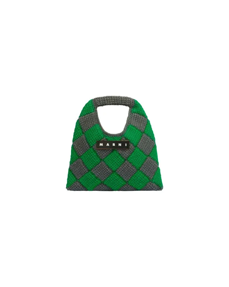 Marni Marni Market Medium Tote Bag Diamond Grey