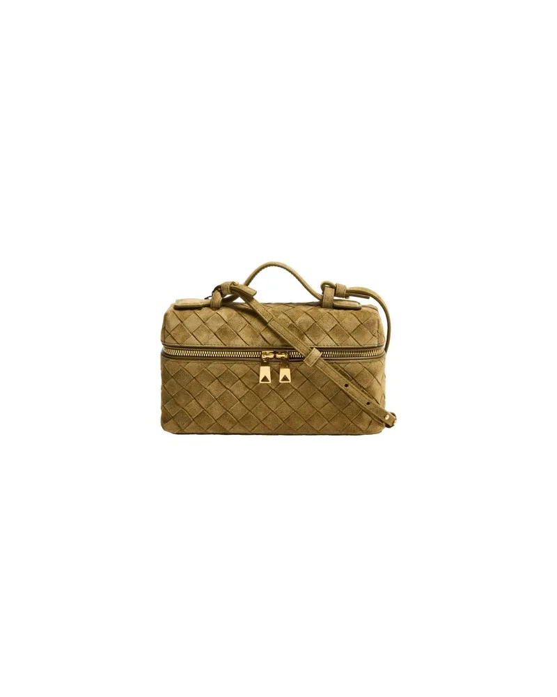 Loewe Cropped Bag Amazona 23 aus Kalbsnappa Metallized