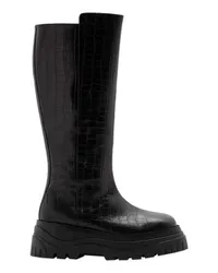 Axel Arigato Hohe Stiefel in Kroko-Optik Blyde Black