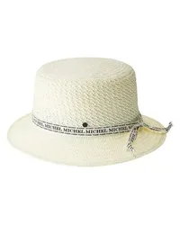 Maison Michel Bucket Hat Axel White