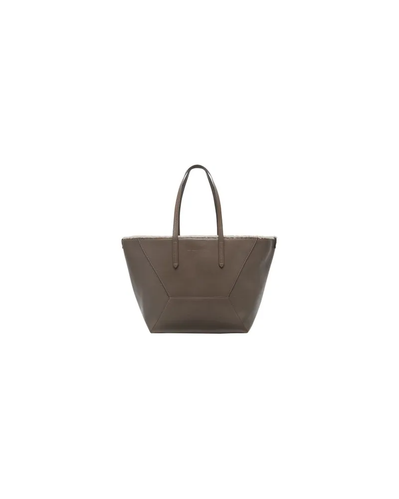 Brunello Cucinelli Shopper mit Monili Brown