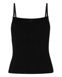 Courrèges Rippstrick-Tanktop Black