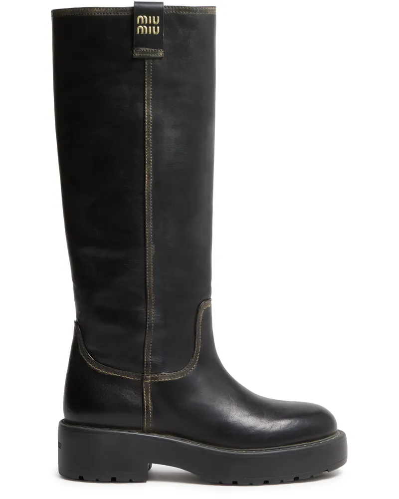 Miu Miu Lederstiefel 