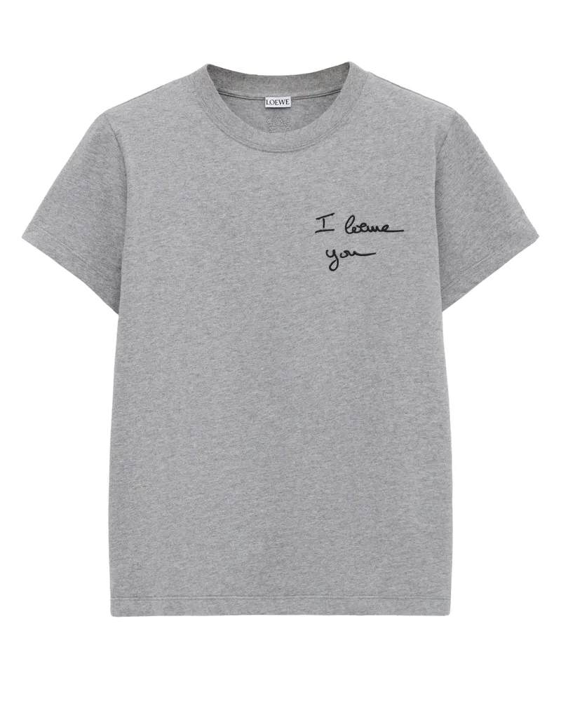 Loewe Gerades T-Shirt aus Baumwolle 