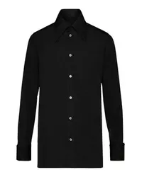 Maison Margiela Cotton poplin shirt Black