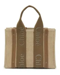 Chloé Kleine Cabas-Tasche Woody Brown