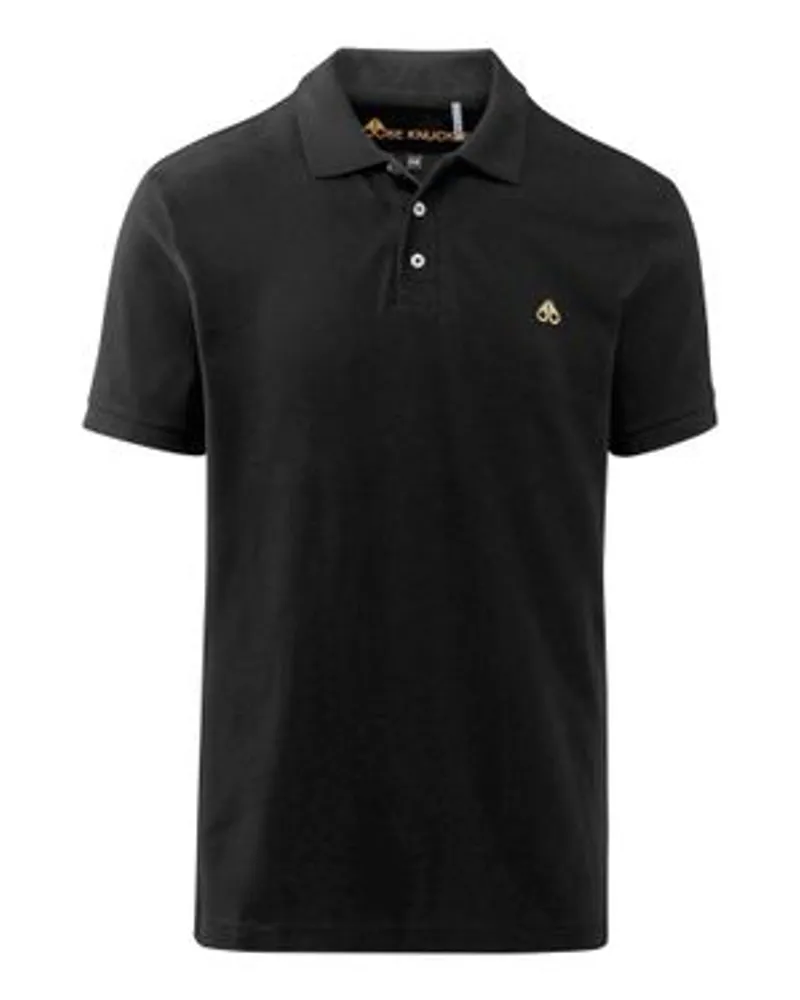 Moose Knuckles Pikee-Poloshirt goldfarben Black