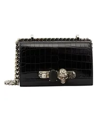 Alexander McQueen Mini-Tasche Jewelled Satchel Black