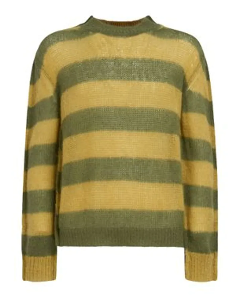 Marni Pullover im Streifenmix Yellow