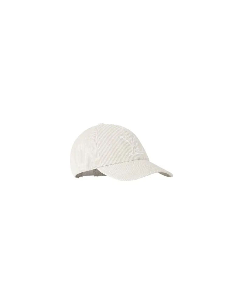 Louis Vuitton LV Signature Corduroy Mütze White