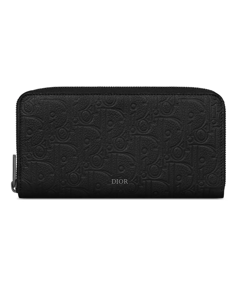 Dior Längliches Portemonnaie mit Reißverschluss Black