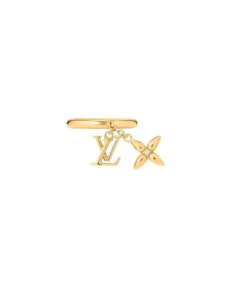 Louis Vuitton Louisette Signature Ring Gold