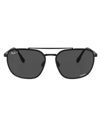 Ray Ban Quadratische Sonnenbrille RB3708 Chromance Black