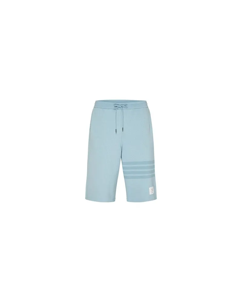 Thom Browne Doubleface-Shorts Bar Blue