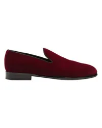 Dolce & Gabbana Samt-Slipper Burgundy