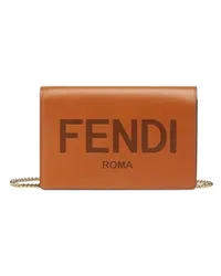 Fendi Portemonnaie mit Tragekette Brown