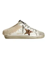 Golden Goose Super-Star Mules White