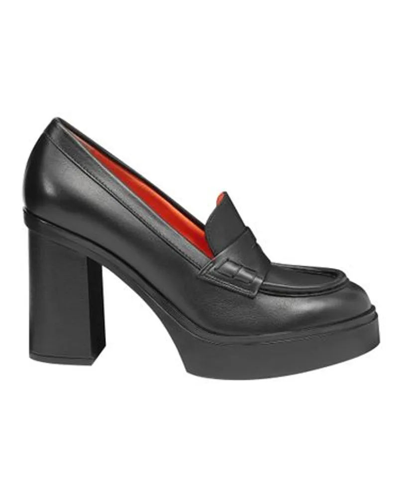 Santoni Lederpumps mit hohem Absatz Black