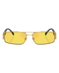 Versace Rechteckige Sonnenbrille VE2257 Gold