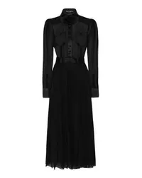 Dolce & Gabbana Wadenlanges Hemdkleid Black