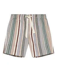 Orlebar Brown Canvas-Shorts mit Multi-Stitch-Streifen Alex Brown