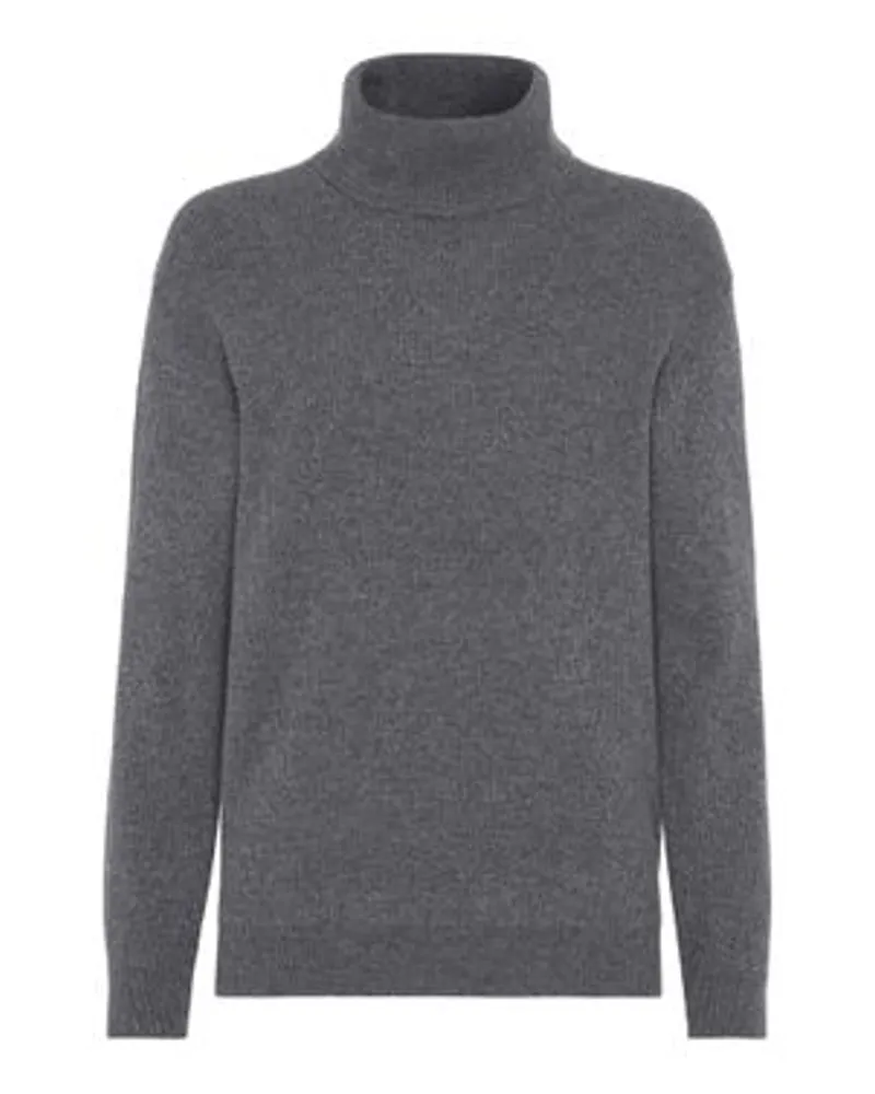 Brunello Cucinelli Pullover in Patentstrick Grey