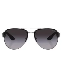 Prada Pilotenbrille PS 55YS Silver