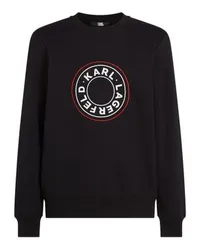 Karl Lagerfeld Sweatshirt mit Kreis-Logo Black