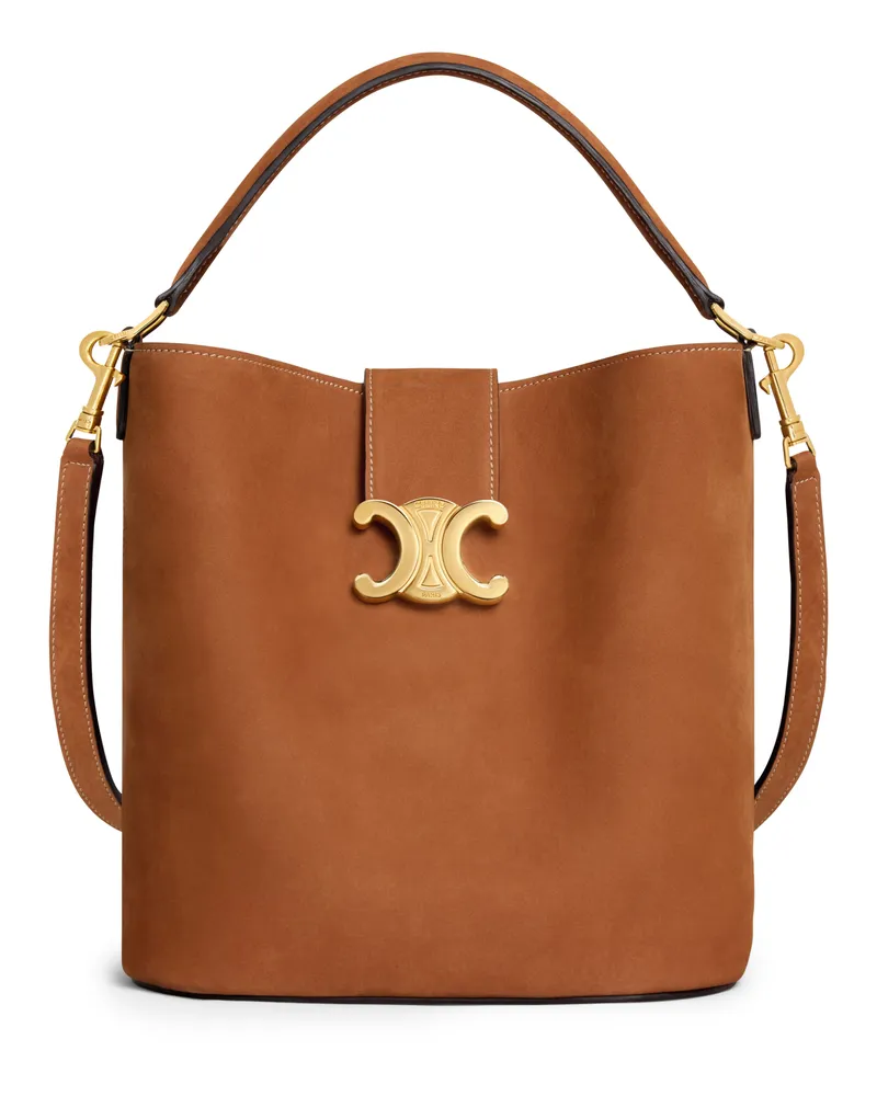 Celine Mittelgrosse bucket-tasche Louise aus nubuk-kalbsleder 