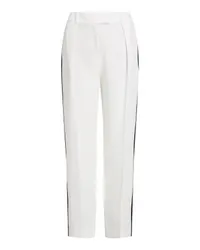 Karl Lagerfeld Couture-Hose mit Streifeneinsatz in Kontrastfarbe White