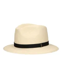 Borsalino Panamahut Quito mit mittlerer Krempe Country White