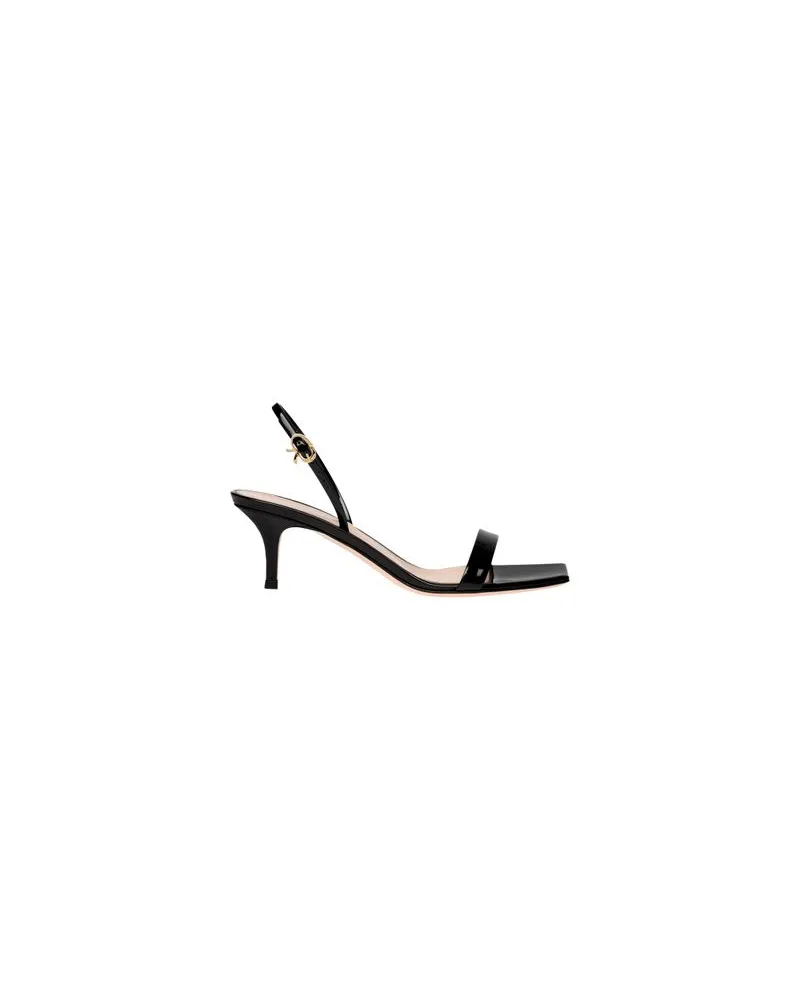 Gianvito Rossi Sandalen Ribbon Kitten Black