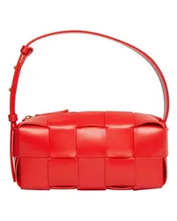 Bottega Veneta Klein Tasche Brick Cassette Red