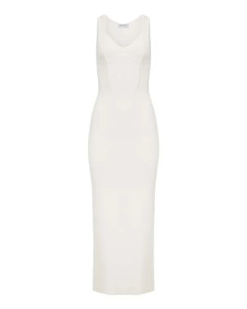 Nina Ricci Kleid mit Korsett-Detail White