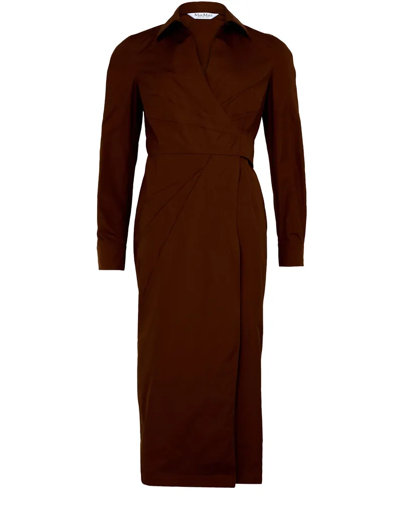 Max Mara Hemdkleid aus Baumwollpopeline Agrume 