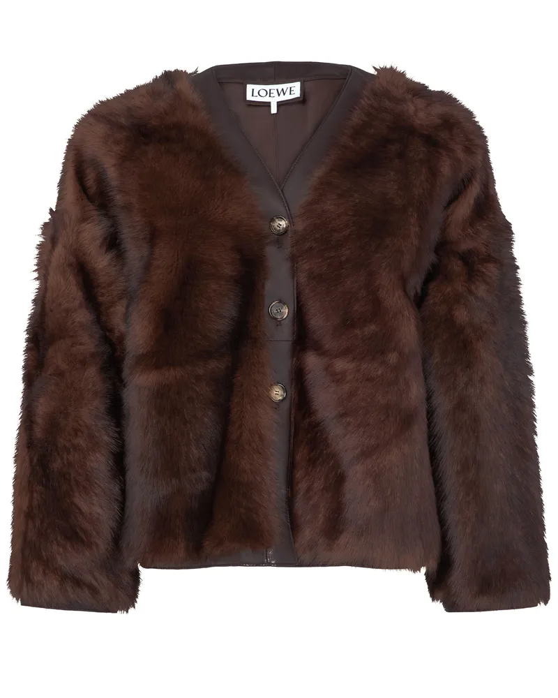 Loewe Cardigan aus Pelz 