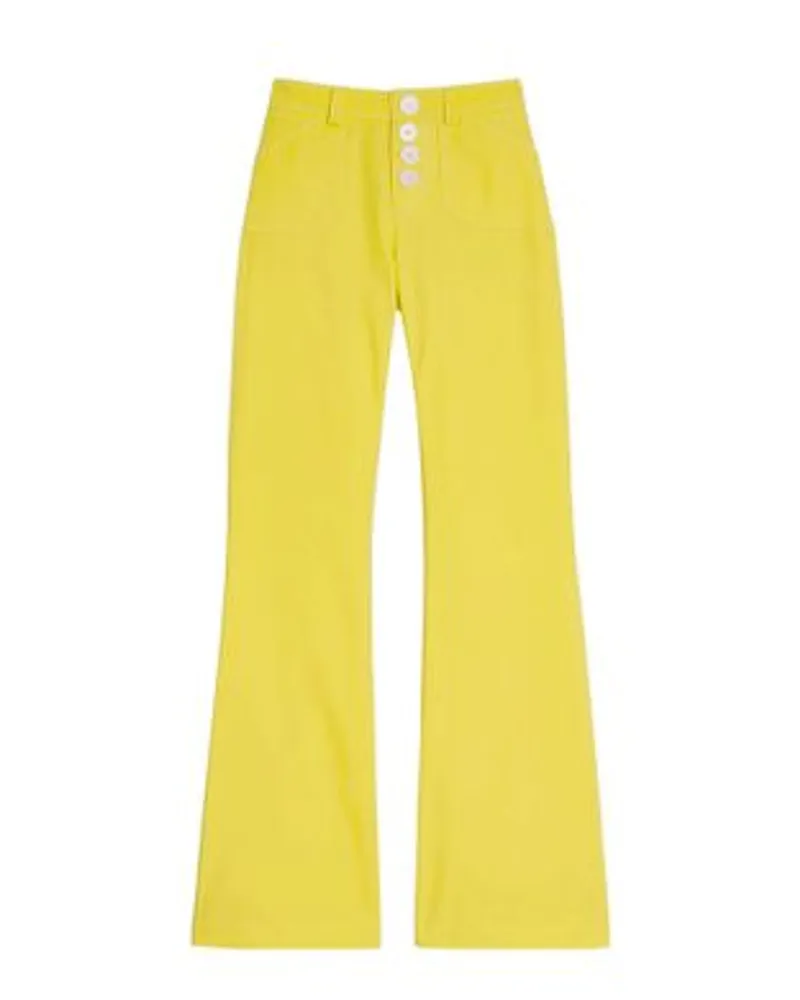 Inès de la Fressange Hose Charlotte Yellow