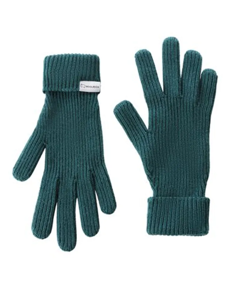 Woolrich Gerippte Handschuhe Green