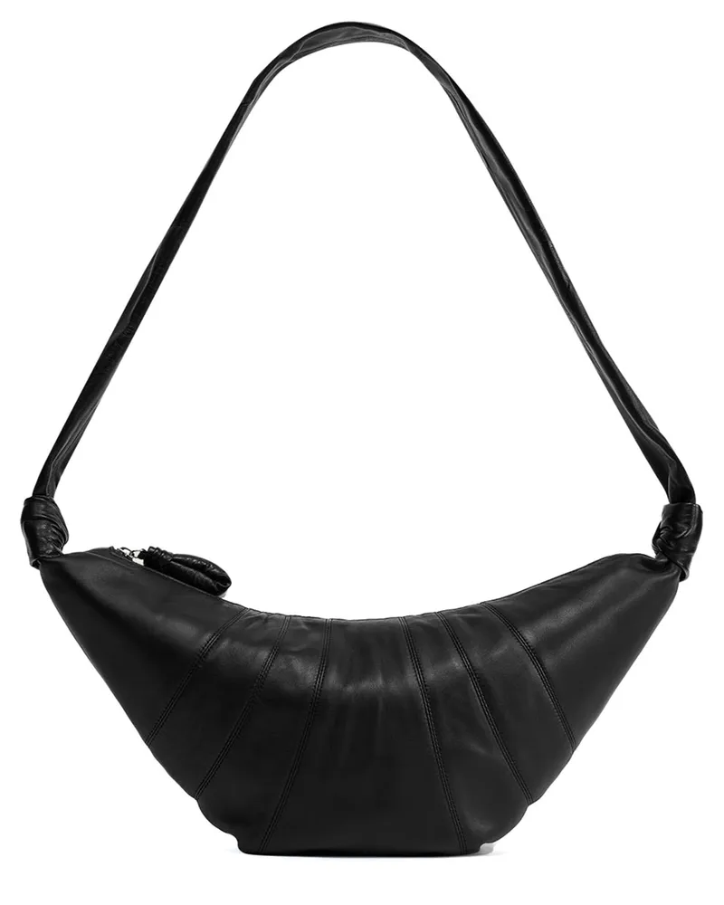 Christophe Lemaire Mittelgroße Tasche aus Glattleder Croissant 