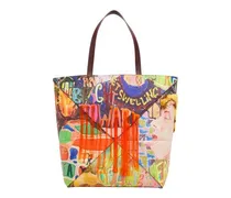 Großer Shopper mit Print Puzzle Fold
